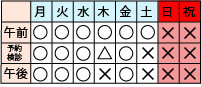 住之江駅前クリニック診療日